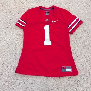 Nike Women’s Ohio State Buckeyes #1 Scarlet Dri-FIT Game Football Jersey
